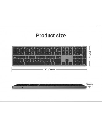 Stock English Layout Portable  Wireless Keyboard Mini Keyboard For Apple Ipad Android Tablet for office or study