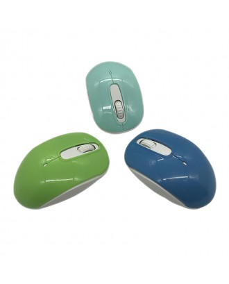 Smooth-surface colorful wireless mouse for gift 3D wifi 2.4G Wireless Optical Mouse for home and business