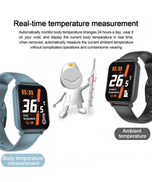 F25 Fitness Watch Waterproof Body Temperature Blood Pressure Sleep Monitoring Smart Watch for Exercise F25 Fitness Watch Waterproof Body Temperature Blood Pressure Sleep Monitoring Smart Watch for Exercise