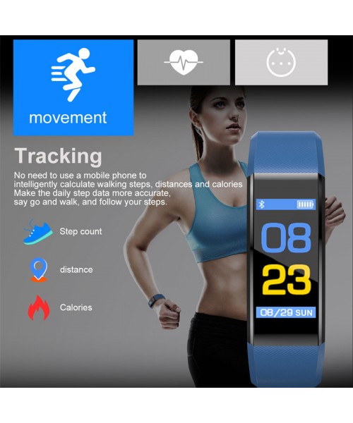 115 Plus Sports Fitness Tracker IP67 Waterproof Heart Rate Sleep Monitor Wristbands Passometer Smart Bracelet 115 Plus Sports Fitness Tracker IP67 Waterproof Heart Rate Sleep Monitor Wristbands Passometer Smart Bracelet