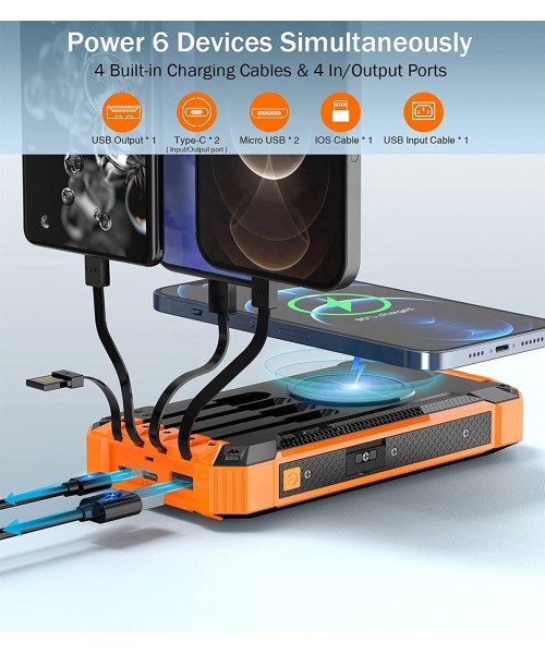 Hot trending wireless solar mobile charger portable power bank 26800mah Hot trending wireless solar mobile charger portable power bank 26800mah