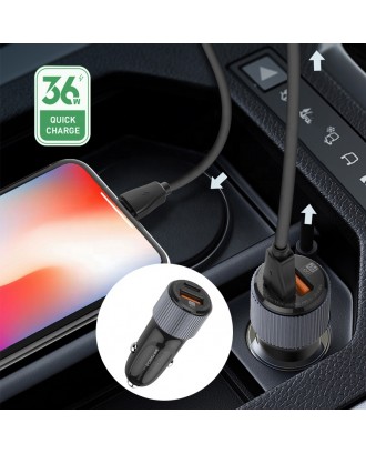 LDNO C510Q car phone charger Dual Type-C Ports 36W fast charging USB C PD Car Charger LDNO C510Q car phone charger Dual Type-C Ports 36W fast charging USB C PD Car Charger
