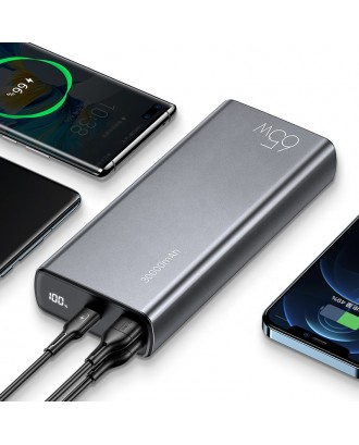 USAMS 2022 Portable PD 65W LED Digital Display 30000mah Fast Charging Power Banks for Laptop Li-polymer Battery  610g