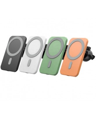 15w New Magsaf Magnetic Car Charger Wireless Phone Holder Magnet For Iphone 12 13 Magsafing 15w Fast Car Wireless Charger