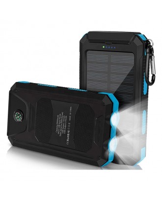 Free logo adding Portable Solar Power Bank Waterproof Powerbank 20000mah Charger With Led Light Free logo adding Portable Solar Power Bank Waterproof Powerbank 20000mah Charger With Led Light