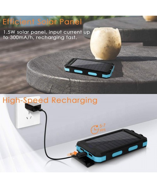 Free logo adding Portable Solar Power Bank Waterproof Powerbank 20000mah Charger With Led Light Free logo adding Portable Solar Power Bank Waterproof Powerbank 20000mah Charger With Led Light