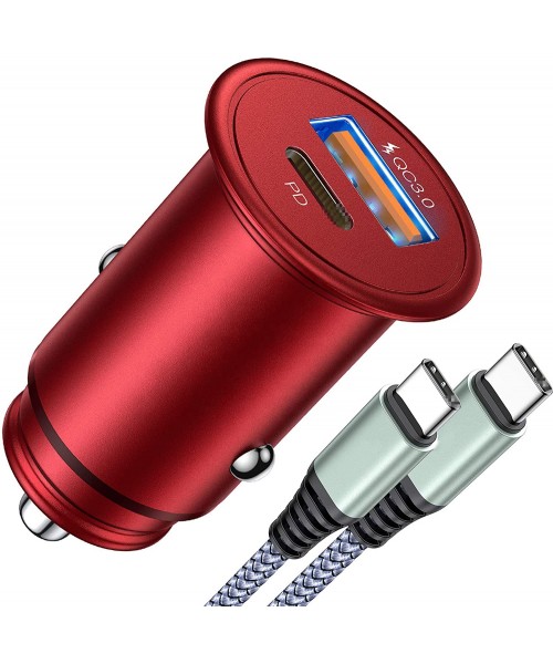 OEM custom dual 2 port metal car charger fast charging 30w mini pd car charger for phone usb c car charger adapter 3.0 quick OEM custom dual 2 port metal car charger fast charging 30w mini pd car charger for phone usb c car charger adapter 3.0 quick