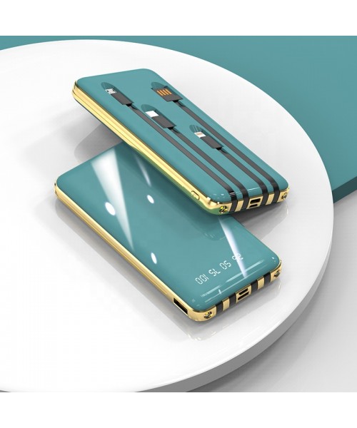 New Design Portable Built-in Cable Power Bank with 4 Lines Built in Cable Powerbank 20000mAh New Design Portable Built-in Cable Power Bank with 4 Lines Built in Cable Powerbank 20000mAh